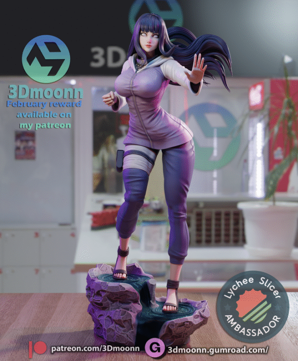 Hinata Hot Naked - Naruto - 3D moonn