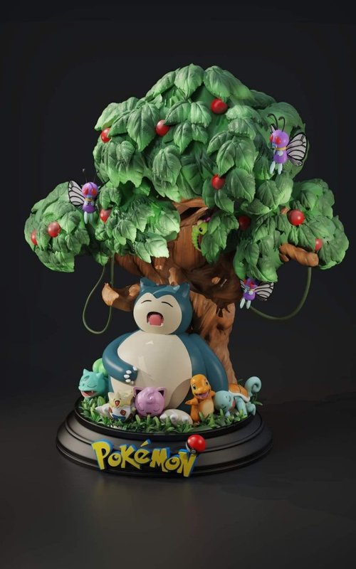 Snorlax - Pokemon Diorama